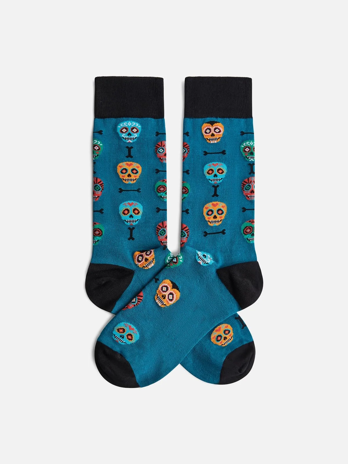 Skulls Socks Blue